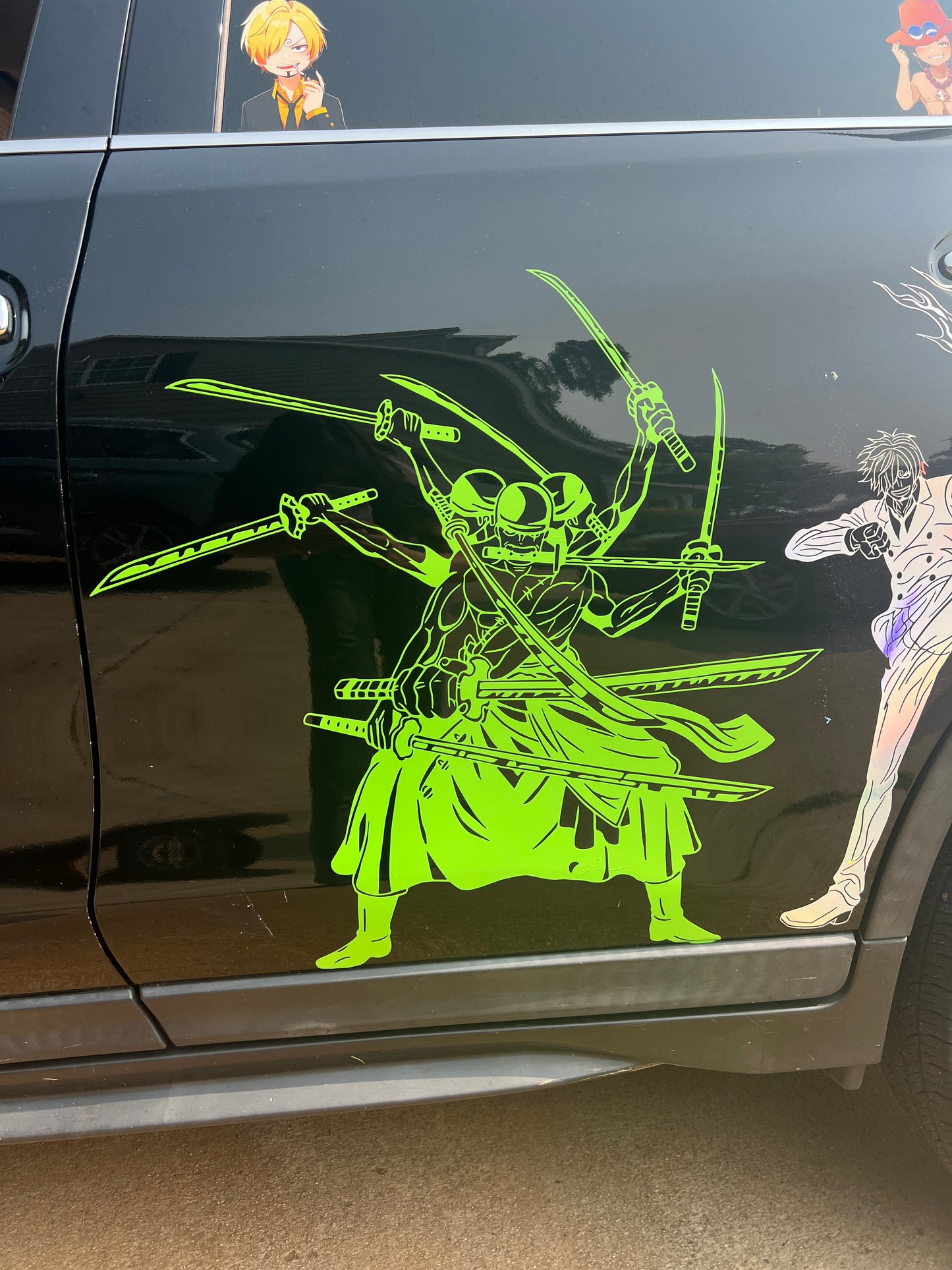 Zoro Large Anime Car Graphic | Anime | Vinyl Car Truck Wall Decals | Stickers | Removable | SVG | Birthday Gifts | Fathers Day Gift