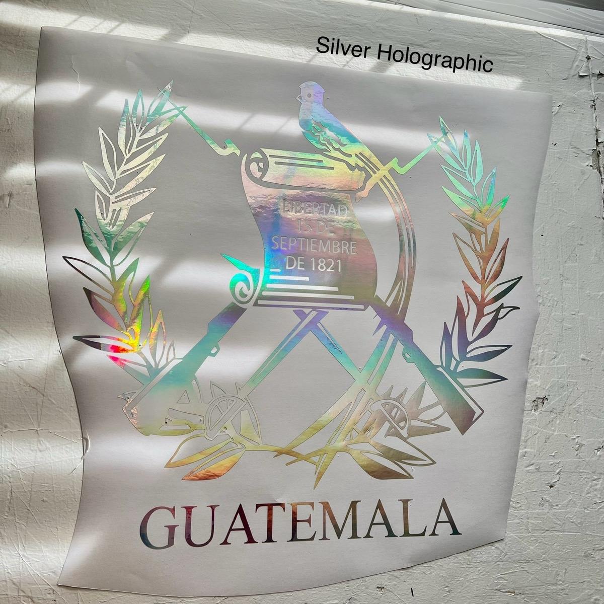 Escudo De Guatemala Large Car Graphic Decal | Vinyl Car Truck Wall Decals | Stickers | Removable | SVG |Mothers day |Birthday Gift | Fathers Day Gift