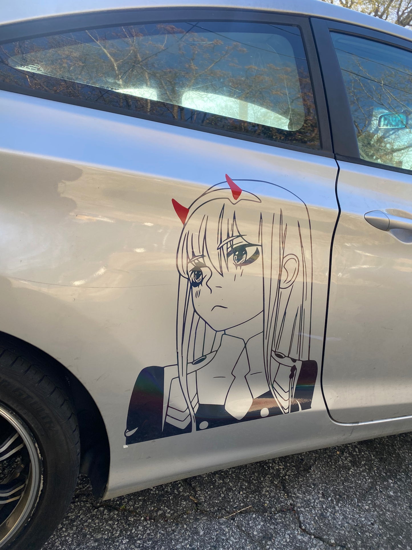 Girl Large Anime Car Graphic | Anime | Vinyl Car Truck Wall Decals | Stickers | Removable | SVG | Birthday Gifts | Fathers Day Gift