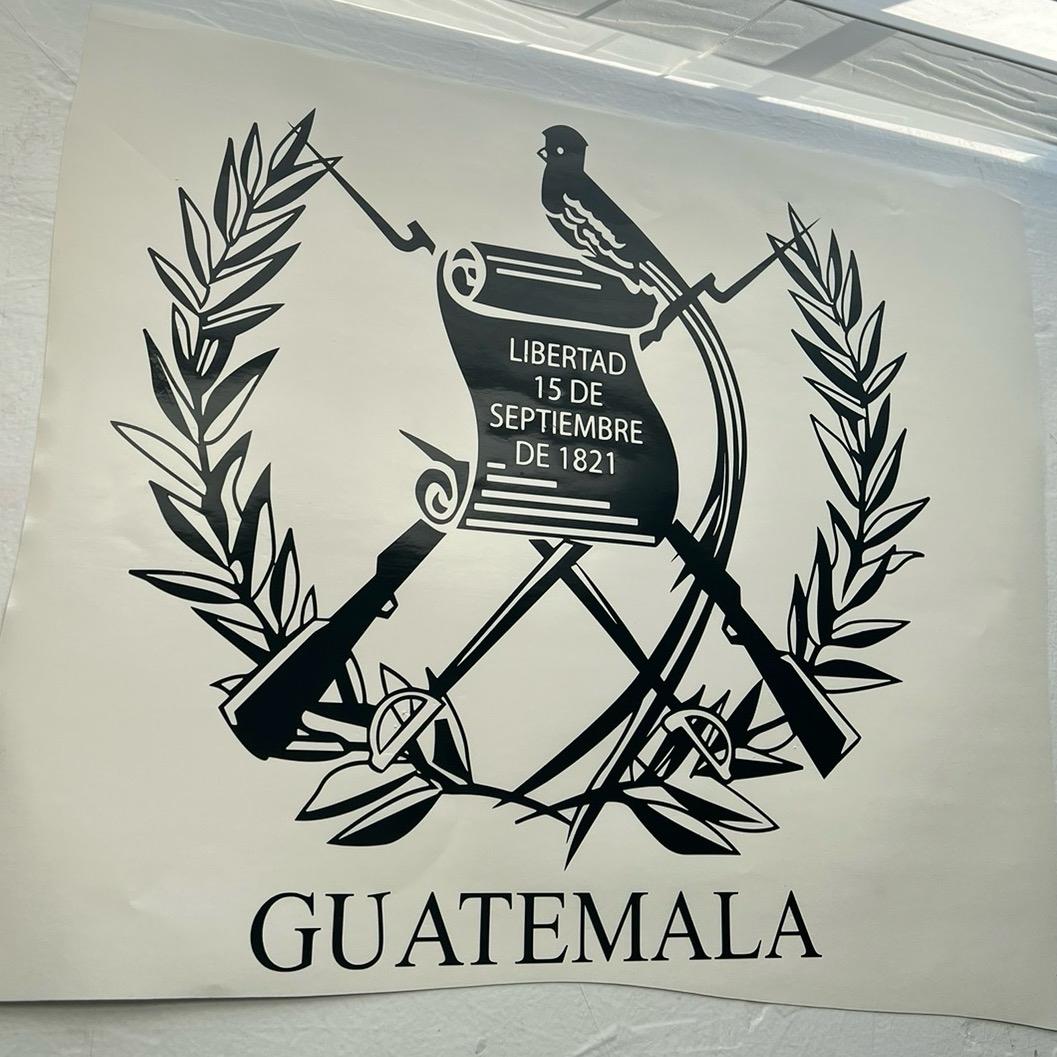 Escudo De Guatemala Large Car Graphic Decal | Vinyl Car Truck Wall Decals | Stickers | Removable | SVG |Mothers day |Birthday Gift | Fathers Day Gift