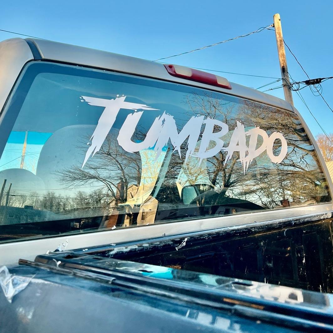 TUMBADO words Decal Sticker Decal Sticker for Car, Glass Doors, and Walls - Different Sizes Available - Multiple Colors Available - Easy Installation