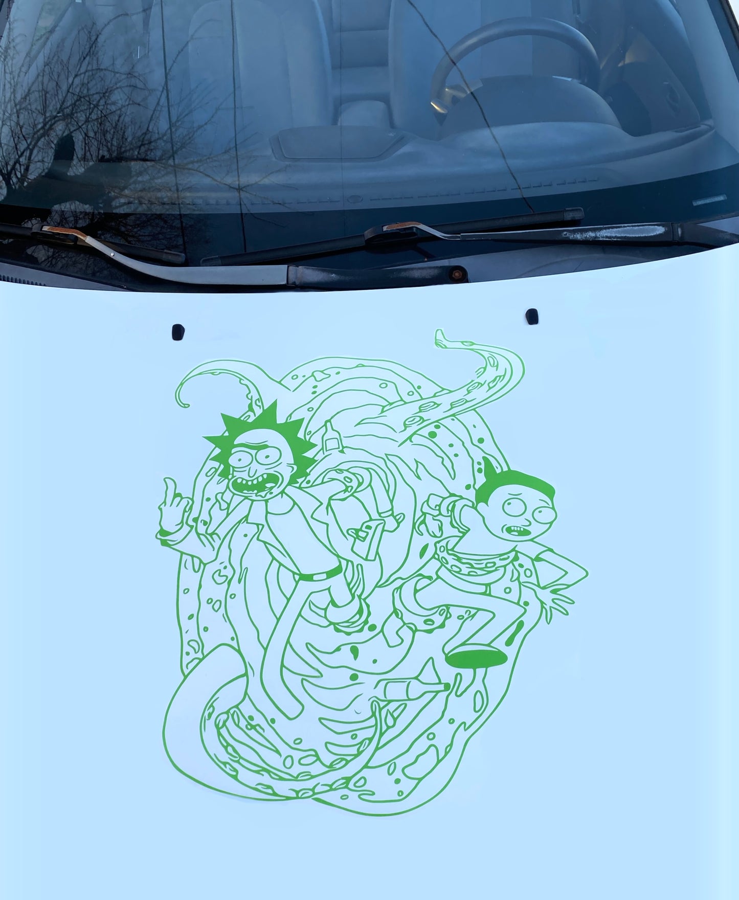 Rick and Morty Car Graphic | Anime | Vinyl Car Truck Wall Decals | Stickers | Removable | SVG | Birthday Gifts | Fathers Day Gift