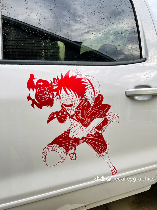 Large Anime Car Graphic | Anime | Vinyl Car Truck Wall Decals | Stickers | Removable | SVG | Birthday Gifts | Fathers Day Gift