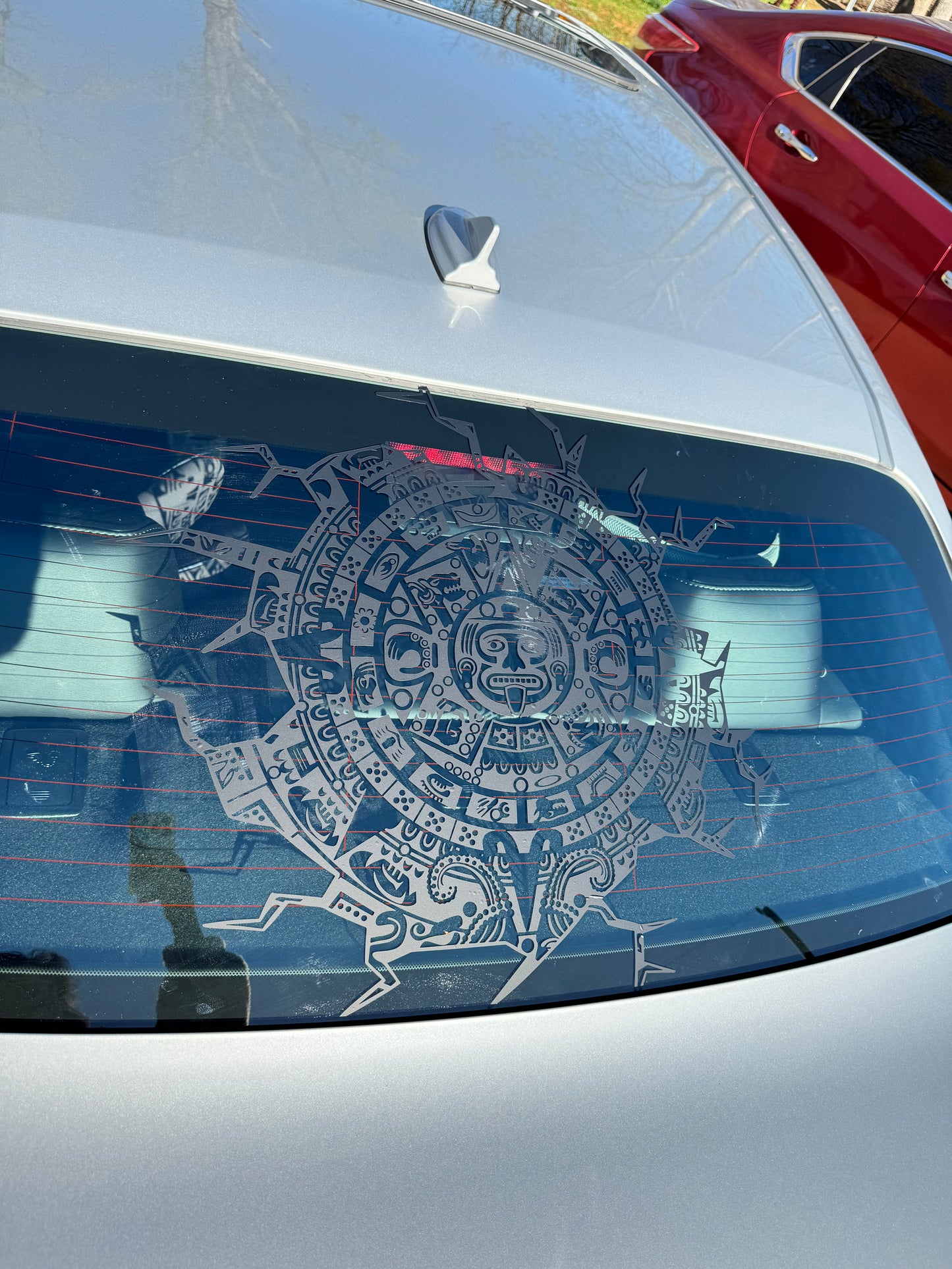 Aztec Calendar 3 Large Car Graphic Decal | Vinyl Car Truck Wall Decals | Stickers | Removable | SVG |Mothers day |Birthday Gift | Fathers Day Gift