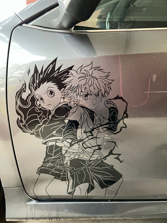 Hunterx Large Anime Car Graphic | Anime | Vinyl Car Truck Wall Decals | Stickers | Removable | SVG | Birthday Gifts | Fathers Day Gift