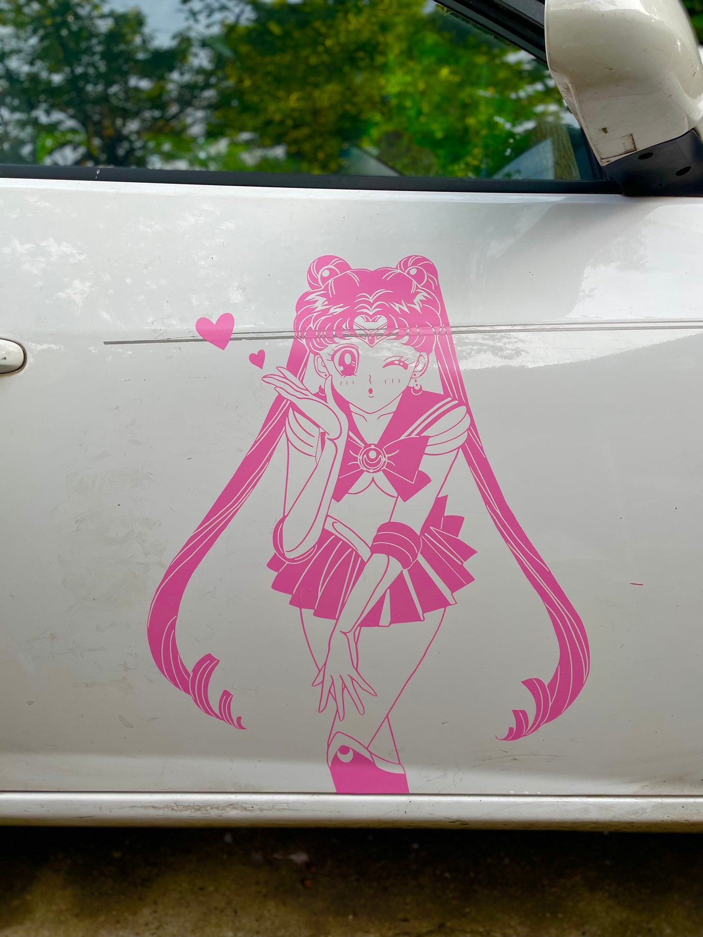 Anime Girl Large Car Graphic | Anime | Vinyl Car Truck Wall Decals | Stickers | Removable | SVG | Birthday Gifts | Fathers Day Gift