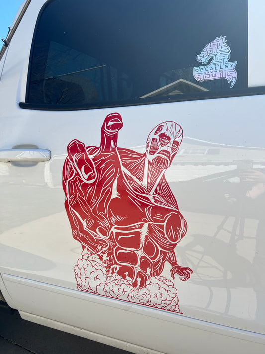 Large Anime Car Graphic | Anime | Vinyl Car Truck Wall Decals | Stickers | Removable | SVG | Birthday Gifts | Fathers Day Gift