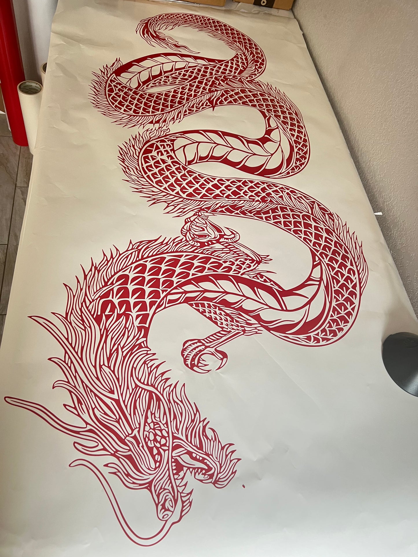 Dragon 2 Large Decal Vinyl For Cars Trucks Wall Decals | Stickers | Removable | SVG | Mothers day Gifts |Birthday Gifts | Fathers Day Gift