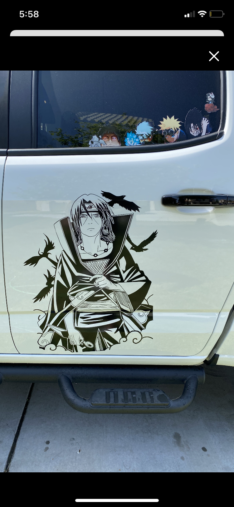 Large Anime Car Graphic | Anime | Vinyl Car Truck Wall Decals | Stickers | Removable | SVG | Birthday Gifts | Fathers Day Gift