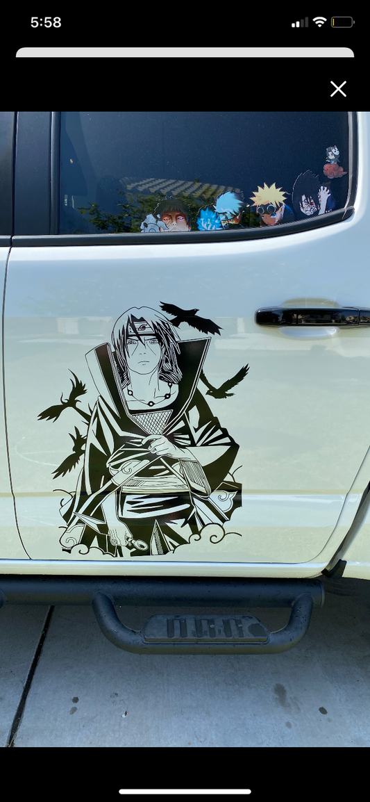 Large Anime Car Graphic | Anime | Vinyl Car Truck Wall Decals | Stickers | Removable | SVG | Birthday Gifts | Fathers Day Gift