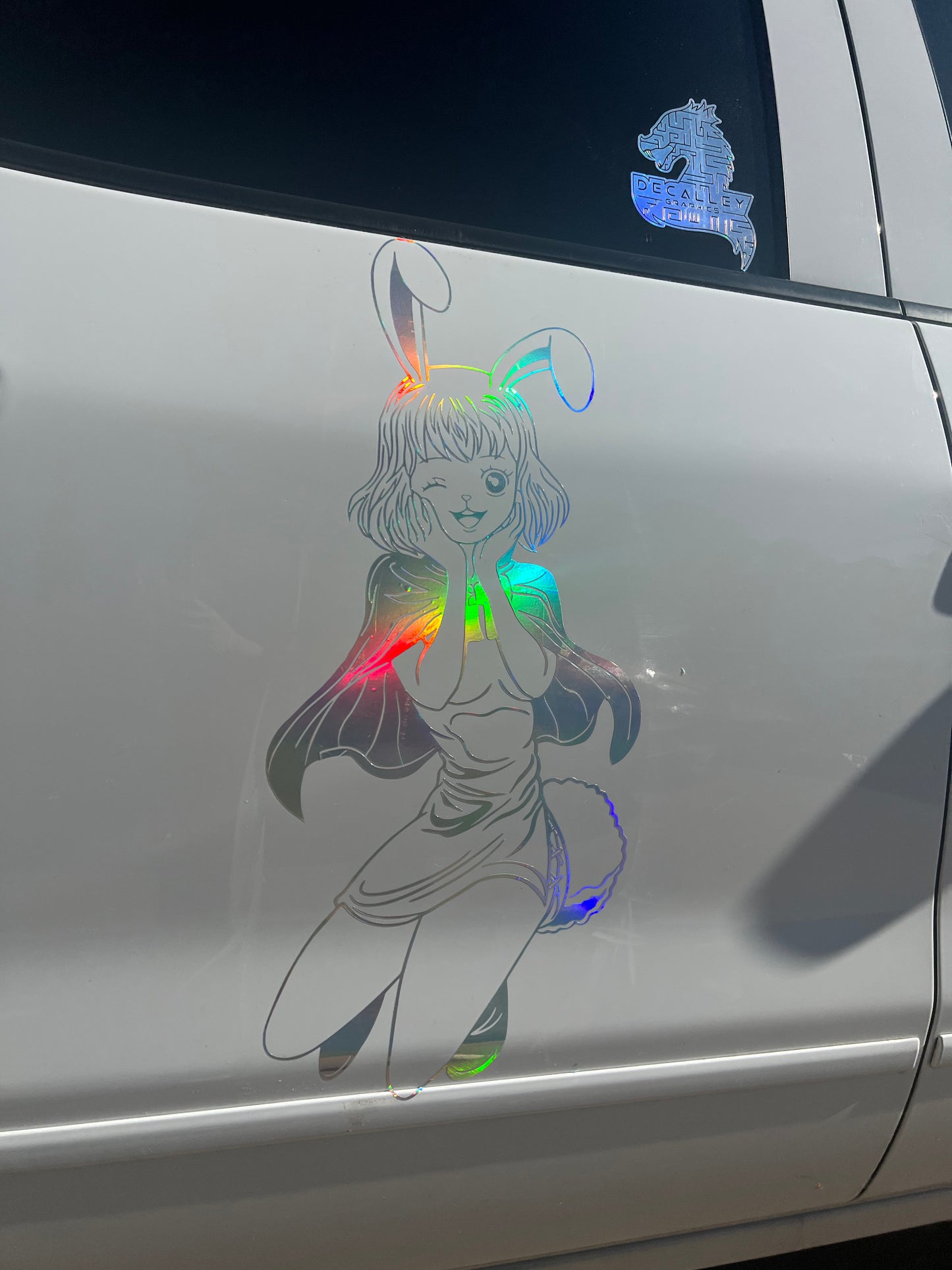 Girl Large Anime Car Graphic | Anime | Vinyl Car Truck Wall Decals | Stickers | Removable | SVG | Birthday Gifts | Fathers Day Gift