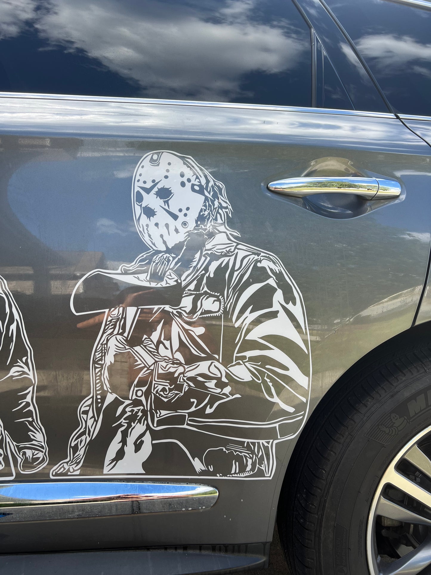 Jason V Car Graphic | Anime | Vinyl Car Truck Wall Decals | Stickers | Removable | SVG | Birthday Gifts | Fathers Day Gift