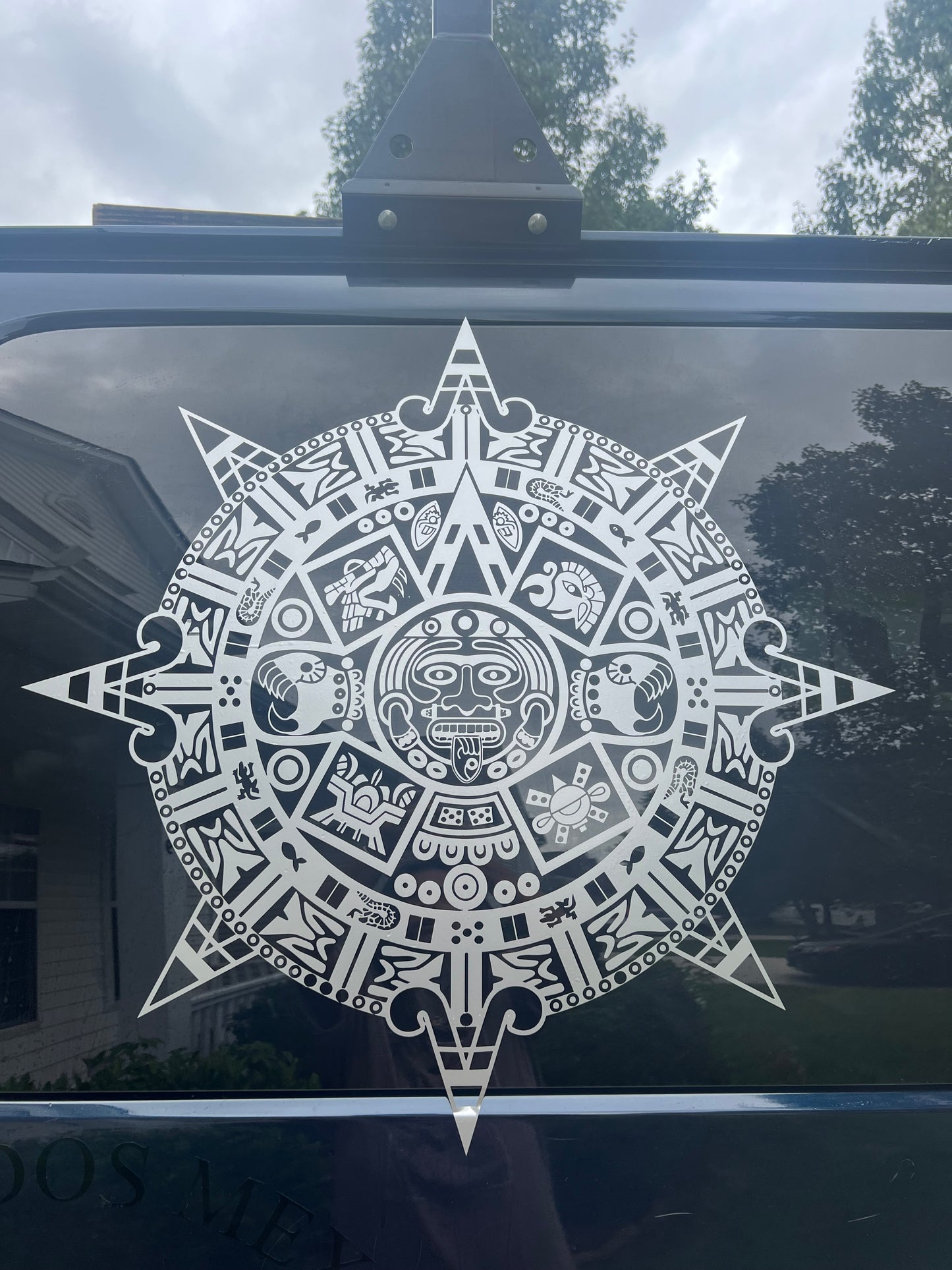 Aztec Sun Calendar Large Car Graphic Decal | Vinyl Car Truck Wall Decals | Stickers | Removable | SVG |Mothers day |Birthday Gift | Fathers Day Gift