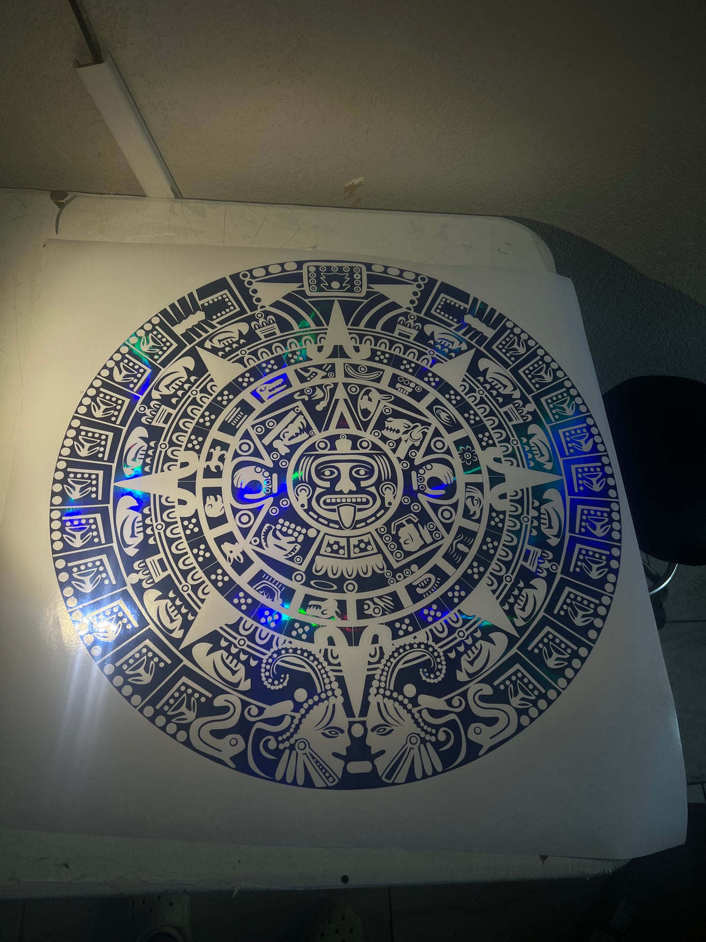 Aztec Calendar Large Car Graphic Decal | Vinyl Car Truck Wall Decals | Stickers | Removable | SVG |Mothers day |Birthday Gift | Fathers Day Gift