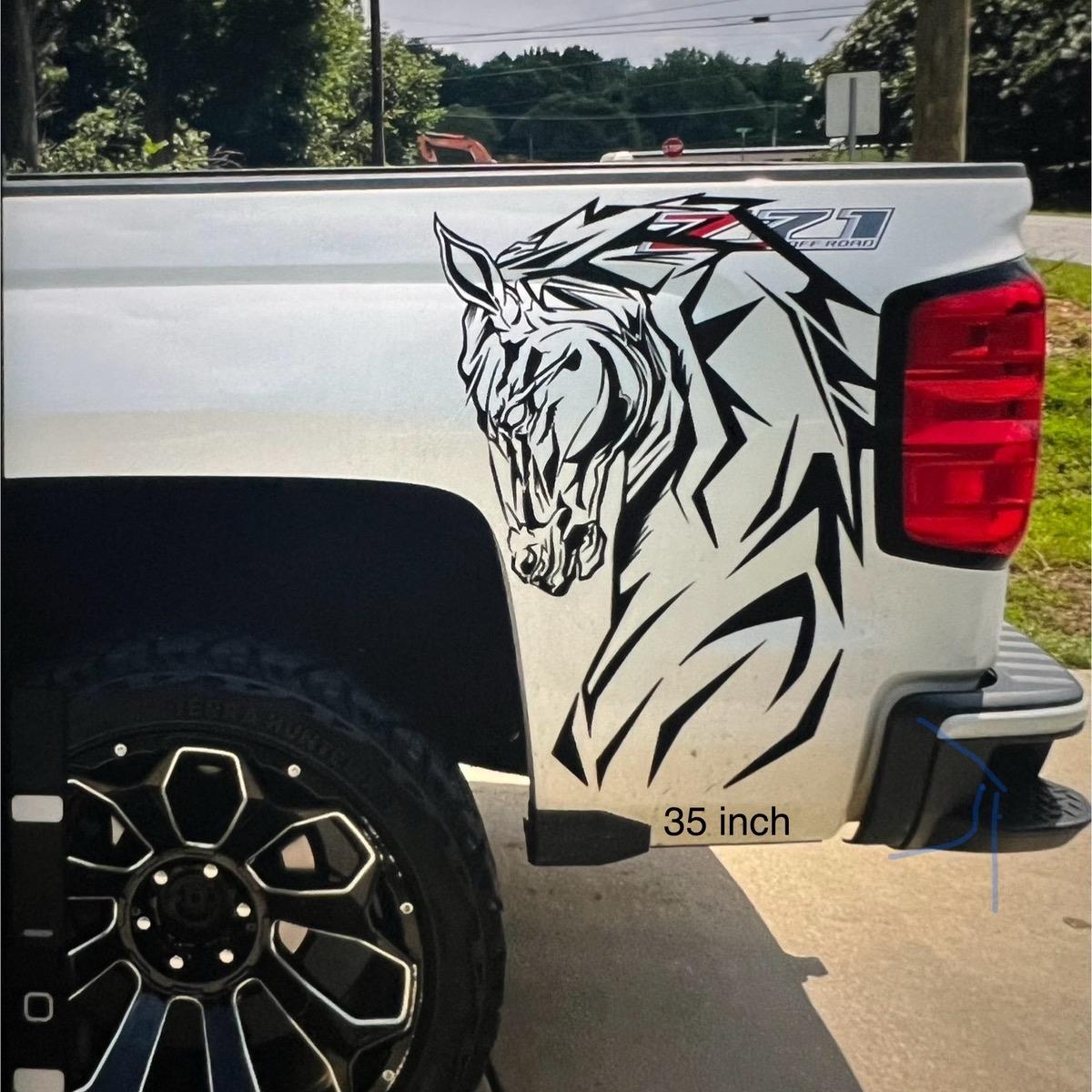 Horse Head Large Car Graphic Decal | Vinyl Car Truck Wall Decals | Stickers | Removable | SVG |Mothers day |Birthday Gift | Fathers Day Gift