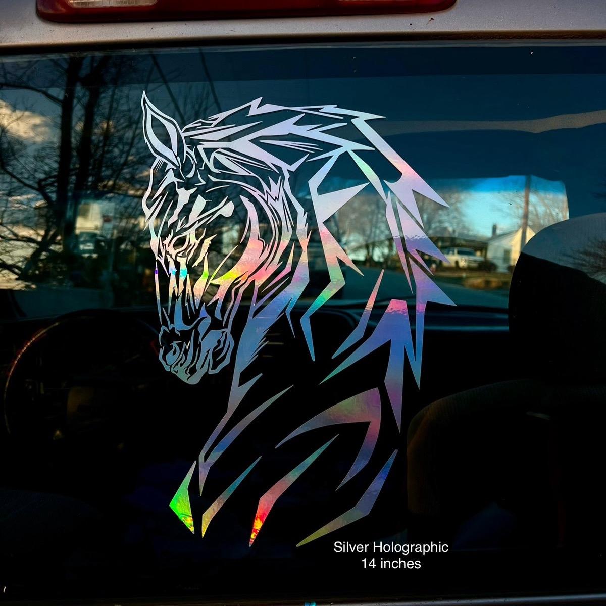 Horse Head Large Car Graphic Decal | Vinyl Car Truck Wall Decals | Stickers | Removable | SVG |Mothers day |Birthday Gift | Fathers Day Gift